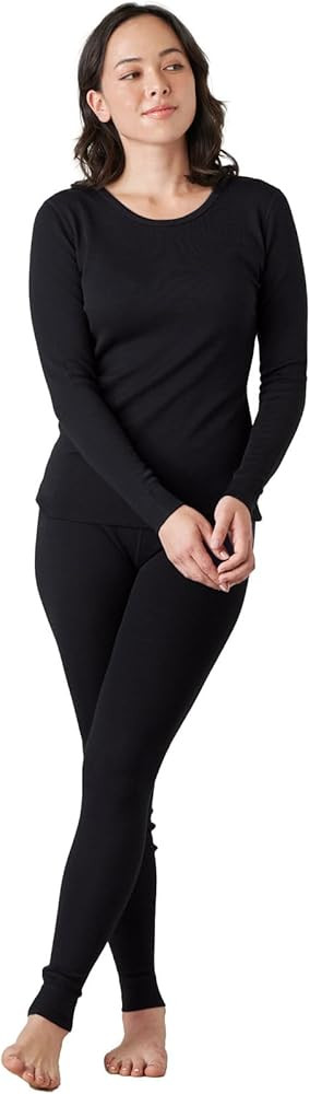 LAPASA Womens 100% Merino Wool Base Layer Set Lightweight & Midweight Thermal Underwear Long John... | Amazon (US)