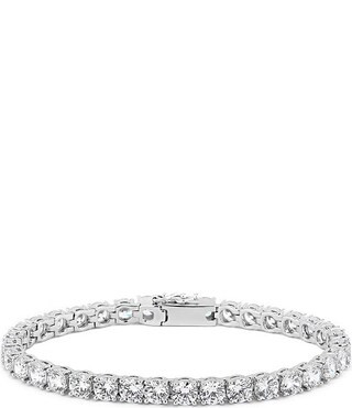 Cubic Zirconia Tennis Line Bracelet | Dillard's