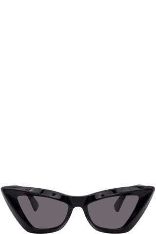 Bottega Veneta - Black Cat-Eye Sunglasses | SSENSE