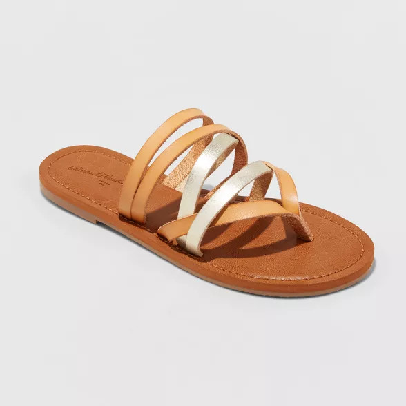 Women's Maritza Multi Strap Toe Slide Sandals - Universal Thread™ | Target