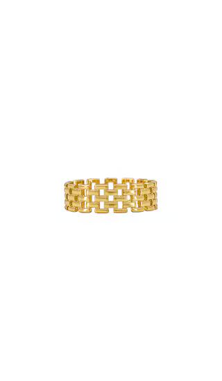 Linked Band Ring in Gold | Revolve Clothing (Global)