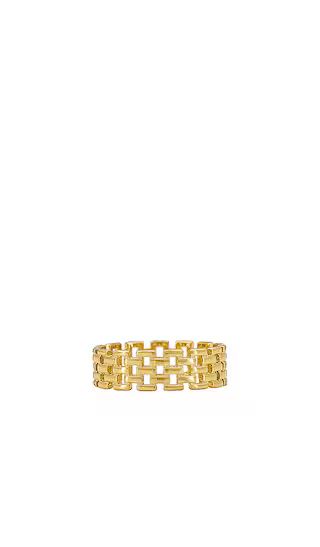 Linked Band Ring in Gold | Revolve Clothing (Global)