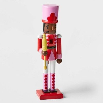 11.5" Wood Nutcracker Red/Pink - Wondershop™ | Target