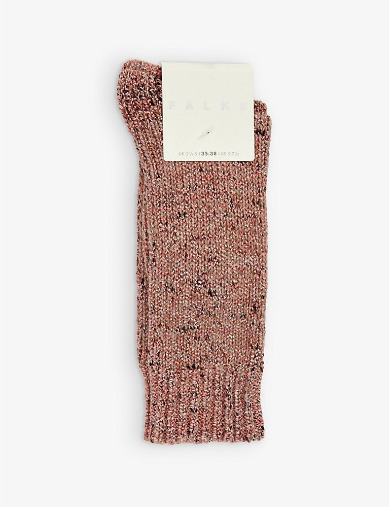 FALKE Rustic chic woven-knit socks | Selfridges
