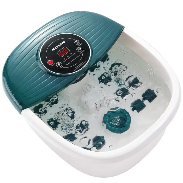 MaxKare Foot Spa Bath Massager with Heat, Bubbles, and Vibration, Digital Temperature Control, 16... | Walmart (US)