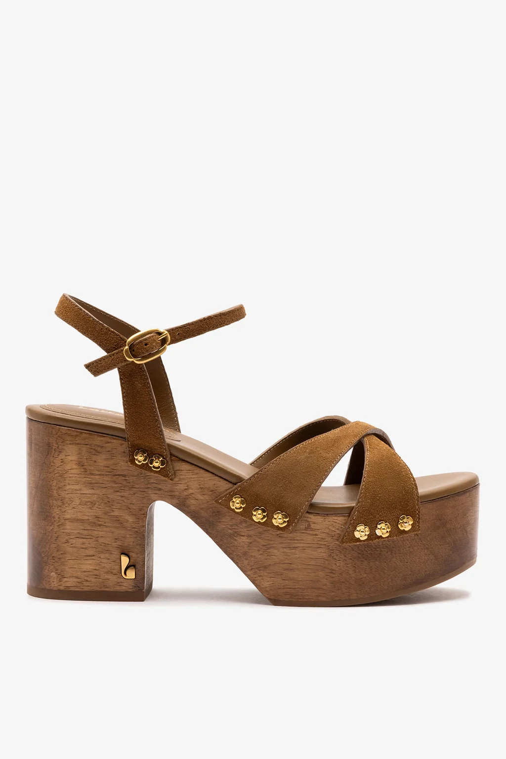 Talitha Sandal In Russet Suede | Larroude