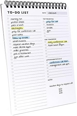 Of a Happy Kind To Do List Notepad: With Multiple Functional Sections - 6.5 x 9.8 60 Sheets - Spi... | Amazon (US)