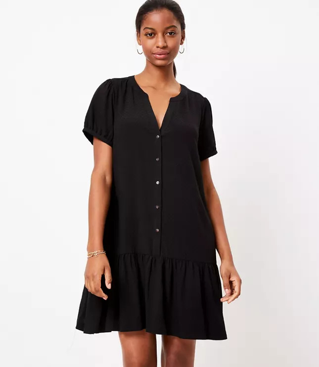 Flounce Shirtdress | LOFT