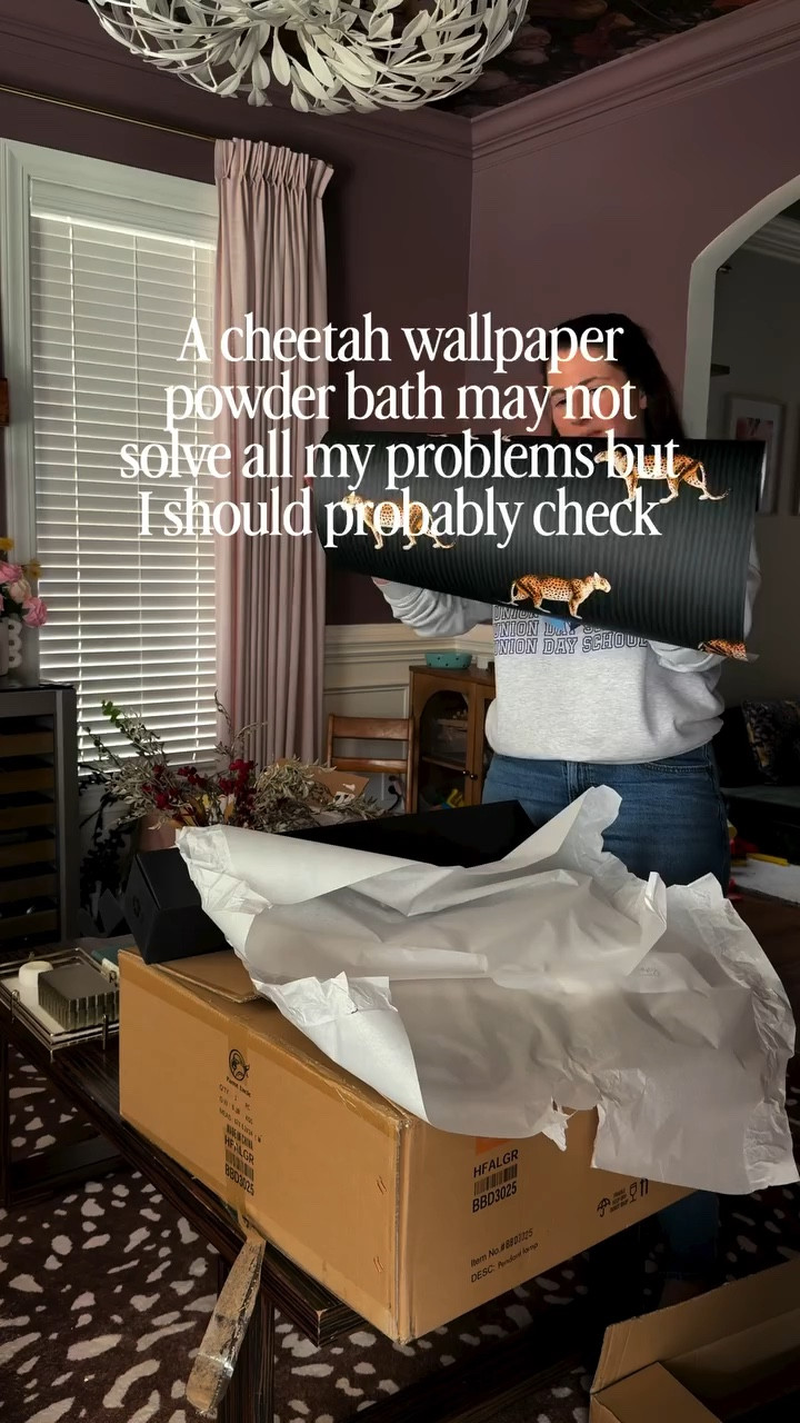 This is what I live for. 
The small spaces that everybody walks past but nobody expects. A bold wallpaper, a fluted vanity, the right mirror and suddenly your whole house feels different.

If you’ve been sitting on a wild idea THIS is your sign. Just go for it!

Comment POWDER and I’ll send you the sources 🐆

Follow @rutledgecollective for bold, whimsical interiors that actually feel like YOU ✨
.
.
.
powder room makeover | powder bath ideas | cheetah wallpaper | bold bathroom design | small bathroom transformation | before and after bathroom | statement wallpaper | fluted vanity | interior designer | bold interior design | maximalist bathroom | wallpaper ideas | bathroom renovation | eclectic home decor | whimsical interior design | interior design inspo | home transformation | bold home decor | bathroom decor ideas | no beige interiors

#LTKHome #LTKgrwm #LTKdayinmylife