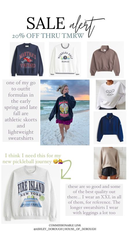 Love these sweatshirts from Abercrombie so much! I wear an xxl in them! 20% off sale happening now if you tap on the item!

#LTKmidsize #LTKSpringSale #LTKplussize