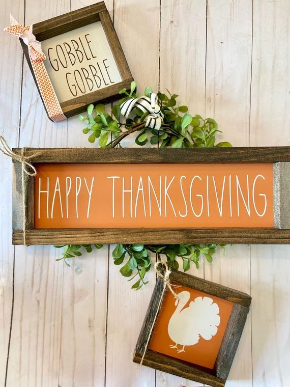 Thanksgiving Farmhouse Decor Signs | Etsy | Etsy (US)