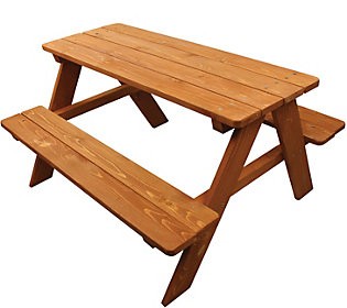 Homeware Wood Kids Picnic Table | QVC