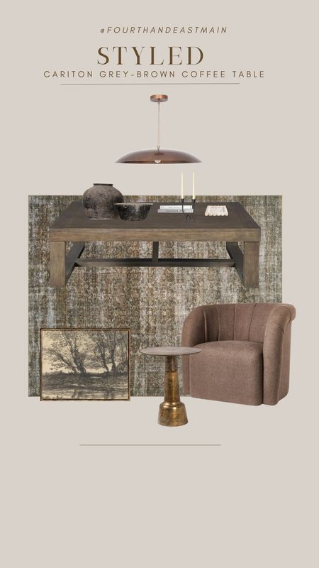 styled // cariton grey brown coffee table in family room space 

family room design 
coffee table decor
amber interiors 

#LTKhome