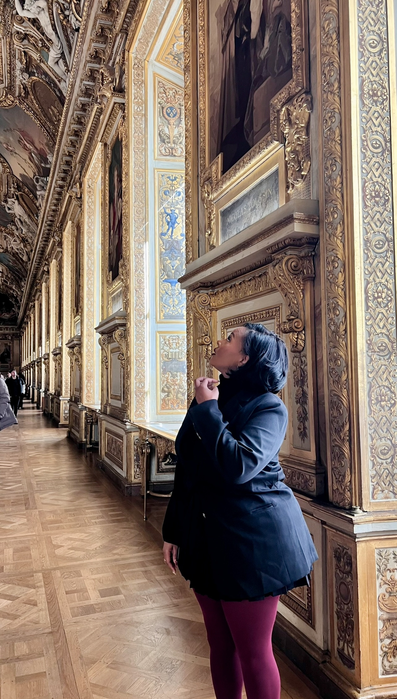 Cute outfit worn in the Louvre ❤️ so warm because I had on tights with a fleece Lining then burgundy stockings over the top. Also my turtleneck has fleece. 

#curvy #plussize 

#LTKPlusSize #LTKHoliday #LTKdayinmylife