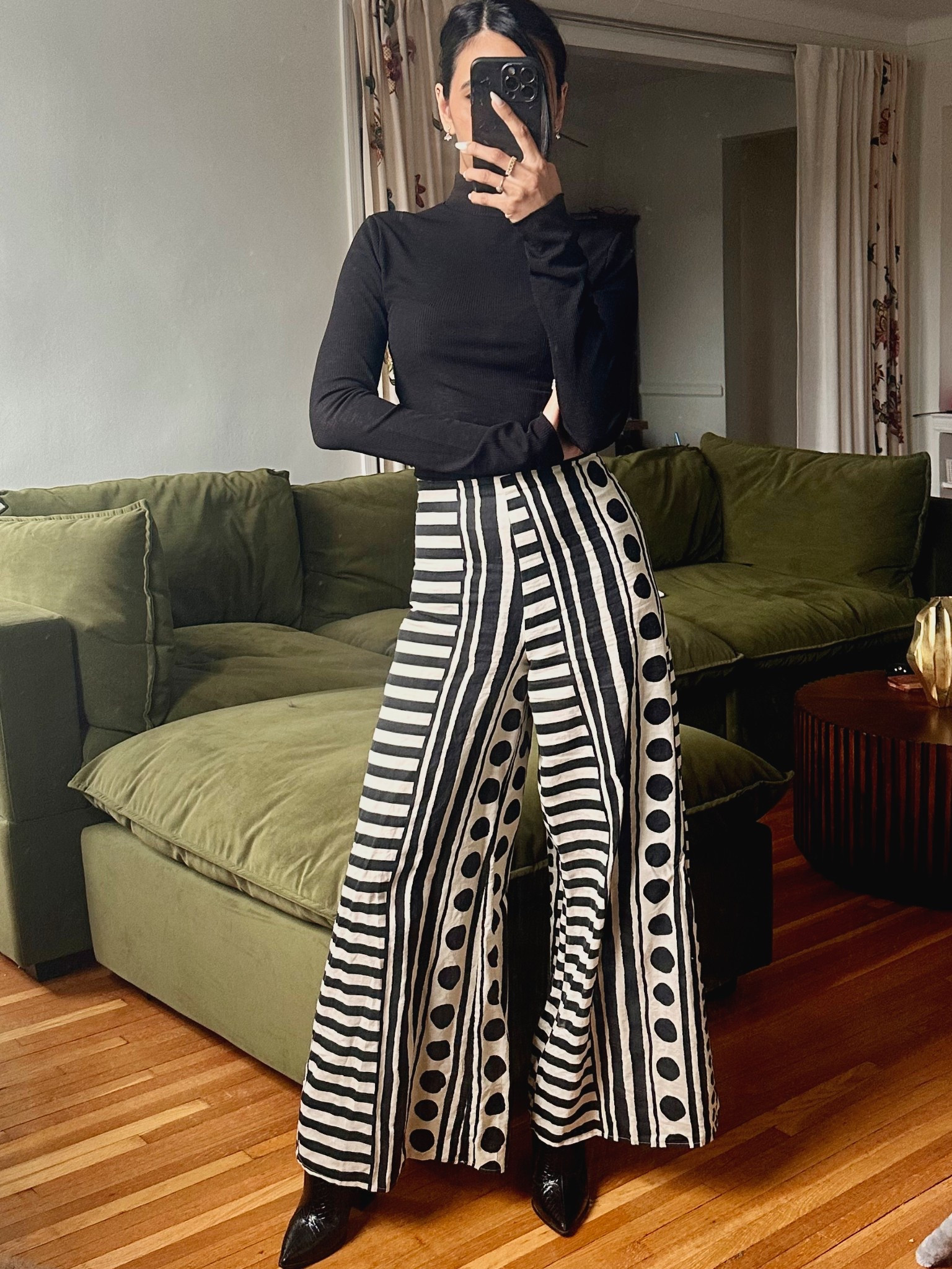 Rainy spring days call for bold prints and cozy layers. Loving how these funky printed pants by Corey Lynn Calter make a statement even when the weather's a little gloomy! #SpringStyle #BlackAndWhiteVibes #CoreyLynnCalter #RainyDayOutfit

#LTKWorkwear #LTKFindsUnder100 #LTKSeasonal