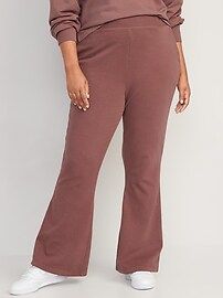 Extra High-Waisted Snuggly Fleece Flare Sweatpants for Women | Old Navy (US)