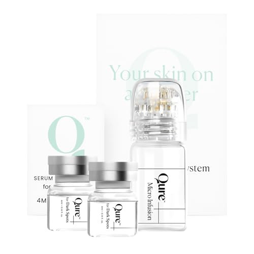 Qure Micro Infusion System for Face & Neck - Facial Moisturizing Essence, Hydrating Serum for All Skin Types, Refreshed Skin - 1-Month Supply | Amazon (US)