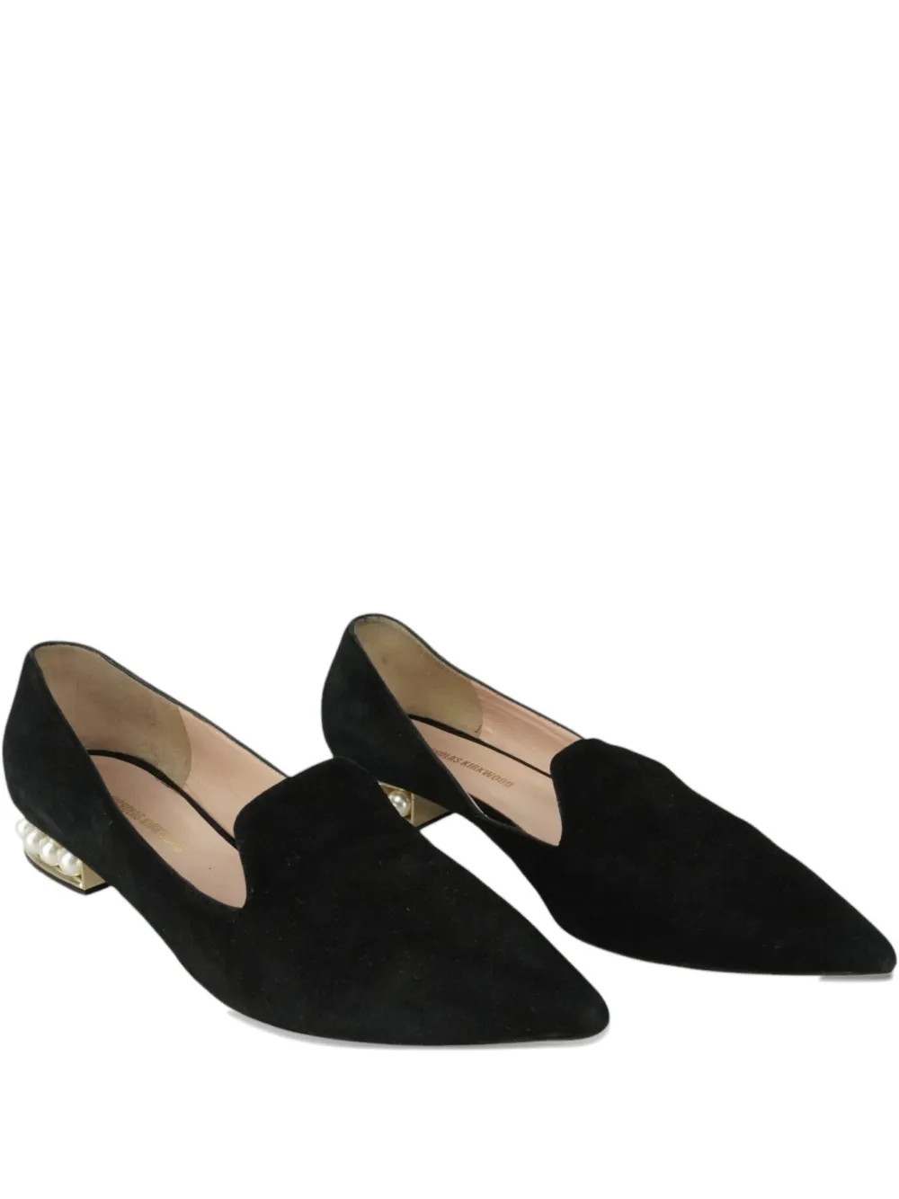 Nicholas Kirkwood pointed-toe pearl pumps - Black | Farfetch Global