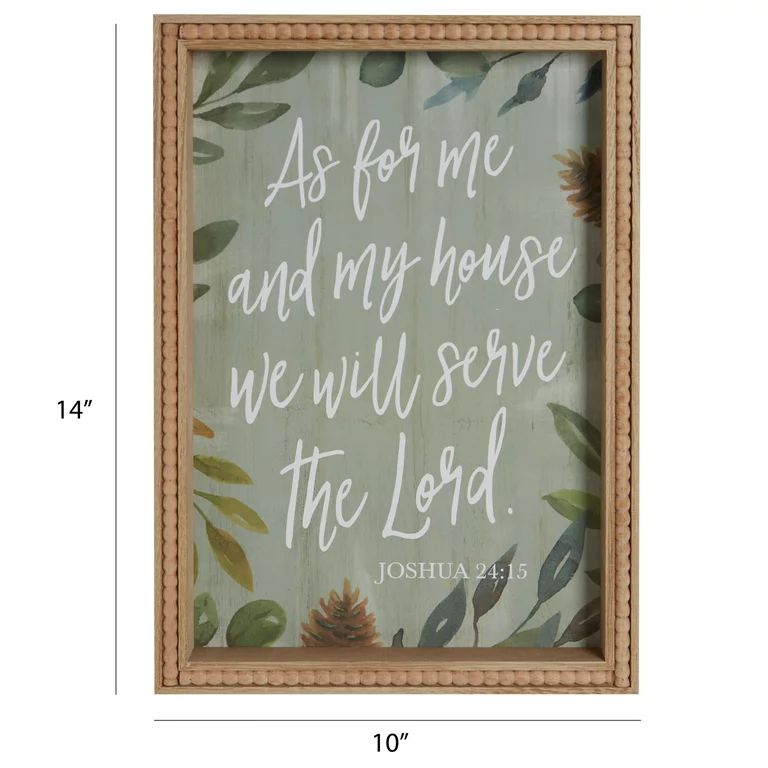 Way To Celebrate Harvest Beaded Framed Sign, Thankful & Grateful, MDF, 10" x14" | Walmart (US)