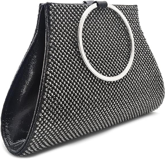 Crystal Clutch Purses Bride and Bridesmaid Handbag Elegant Wristlet Evening Bag for Women | Amazon (US)