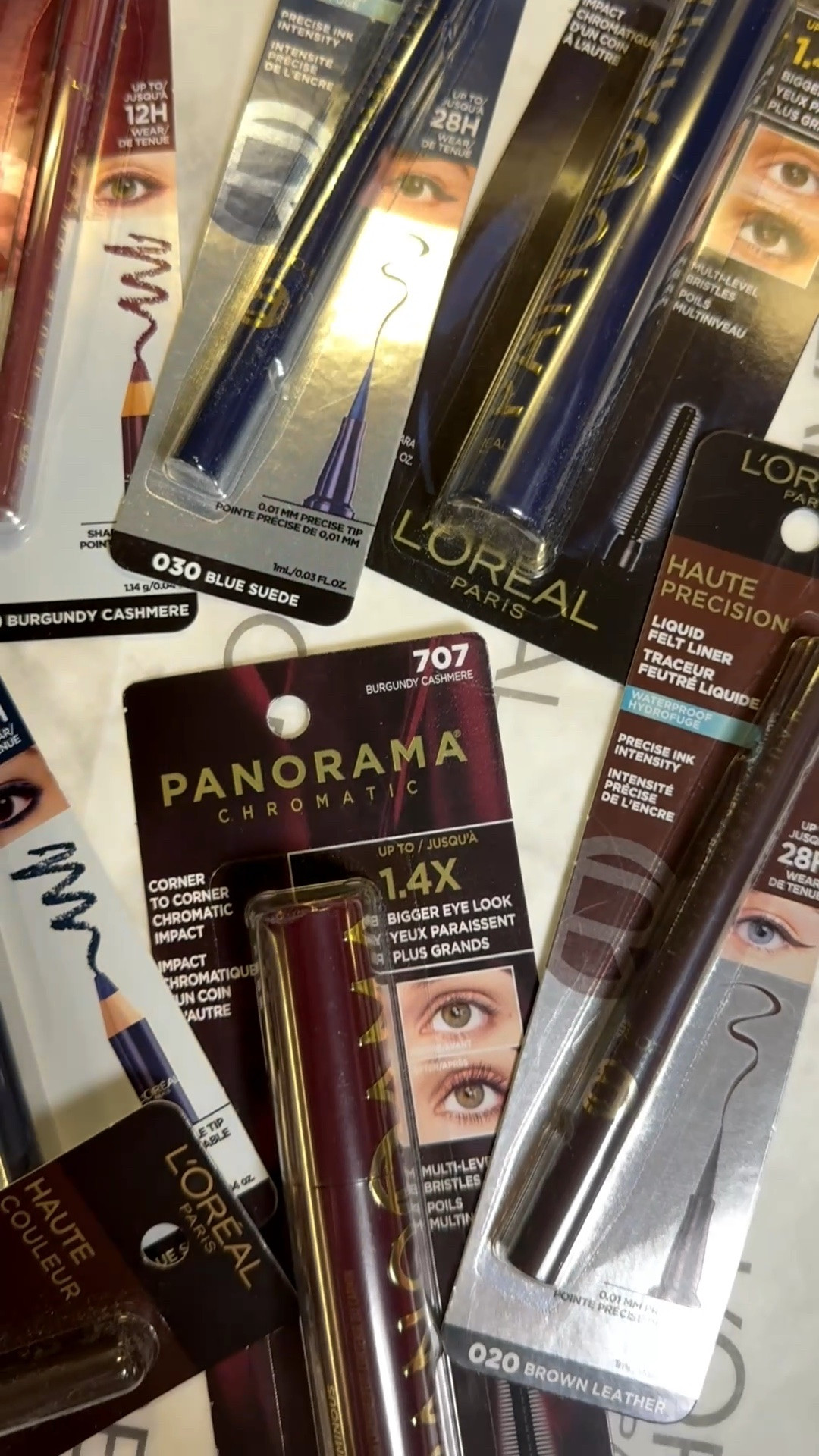 Can’t wait to create some looks with these L’Oréal mascaras and eyeliners 🤭 I’ve never done colorful mascara or eyeliner but we’ll see how fun it turns out to be! 

Makeup finds affordable eyeliner mascara Panorama Chromatic blue burgundy chocolate brown 

#LTKBeauty
