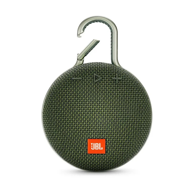 JBL Clip 3 Portable Bluetooth Speaker with Carabiner - Green | Walmart (US)