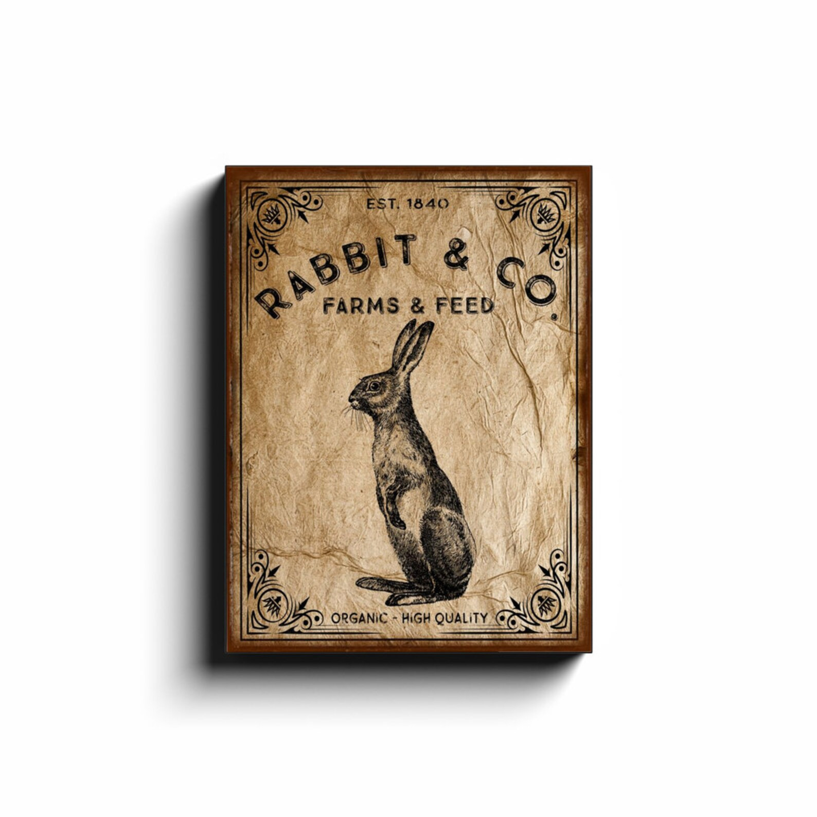 Rabbit & Co. Farms and Feed Easter Sign Vintage Easter | Etsy | Etsy (US)