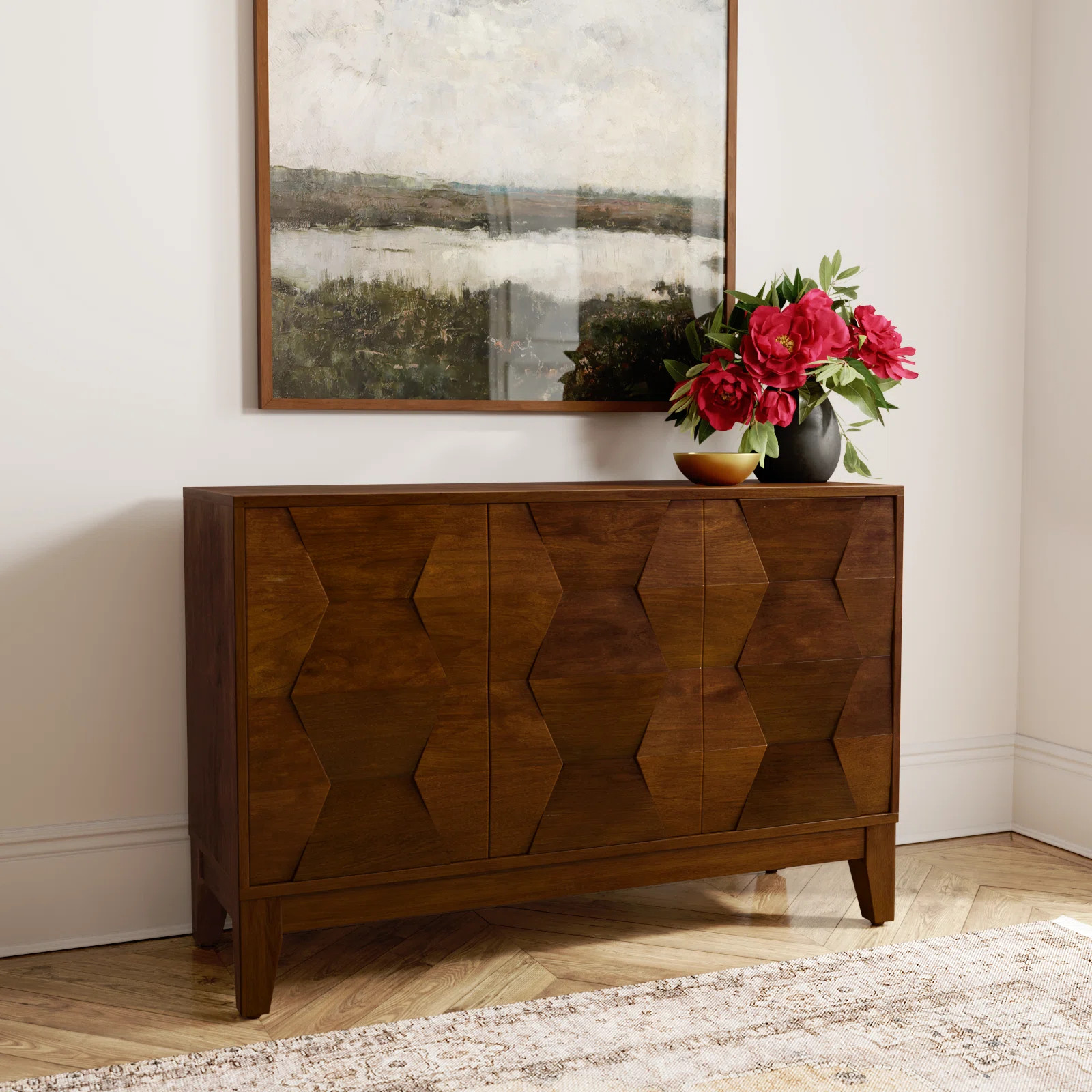 Kelly Clarkson Home Sara 45'' Sideboard with Solid Wood Legs & Reviews | Wayfair | Wayfair North America
