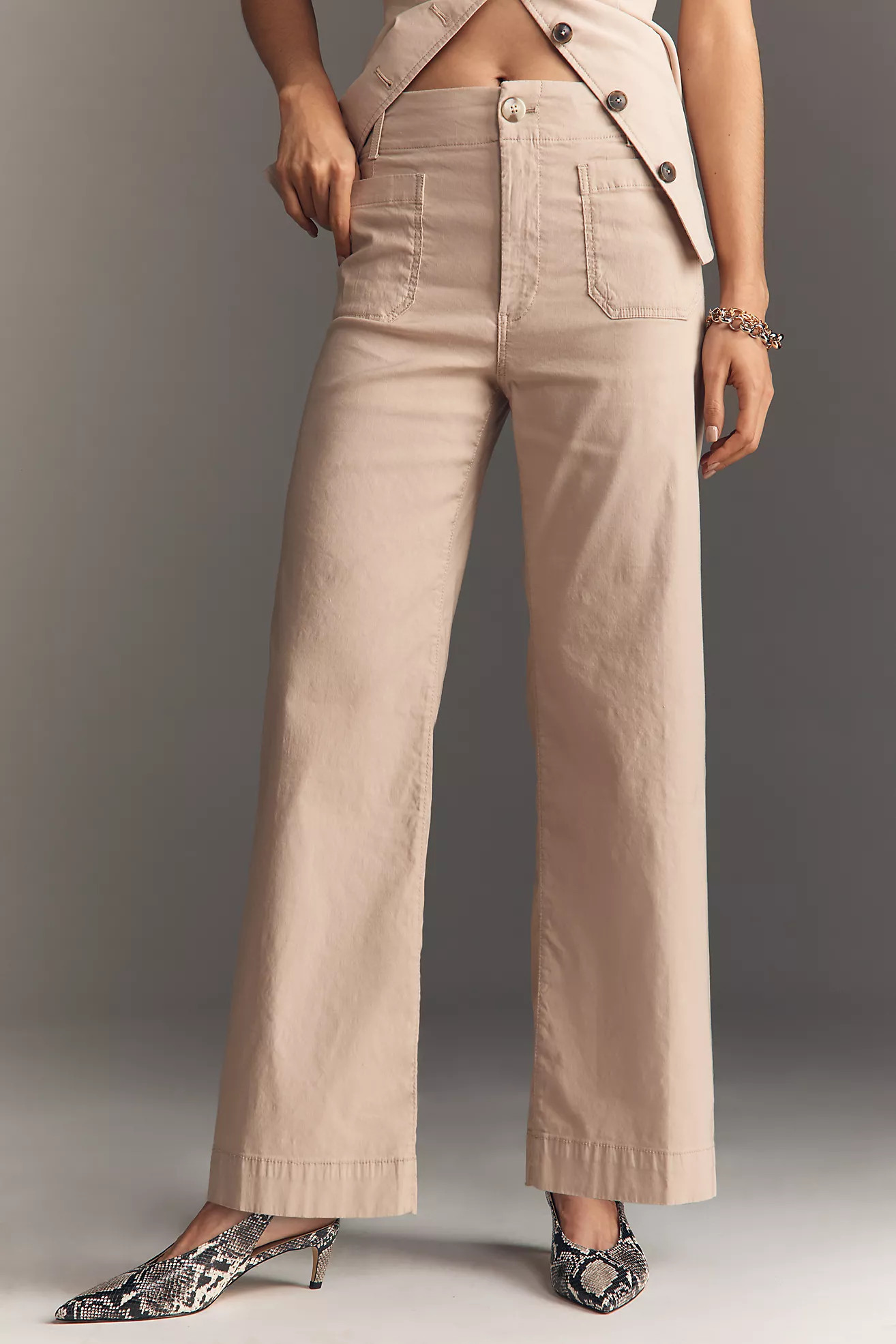 The Colette Full-Length Wide-Leg Pants by Maeve | Anthropologie (US)