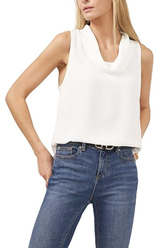 Vince Camuto Sleeveless Cowl Neck Luxe Crêpe De Chine Blouse | Amazon (US)