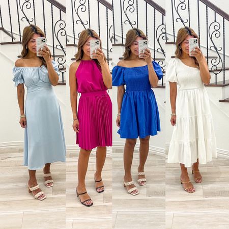 All these dresses are in small tts
All sandals fit tts
Amazon finds, Easter dress, spring dresses, wedding guest outfit 

#LTKFind #LTKunder50 #LTKSeasonal
