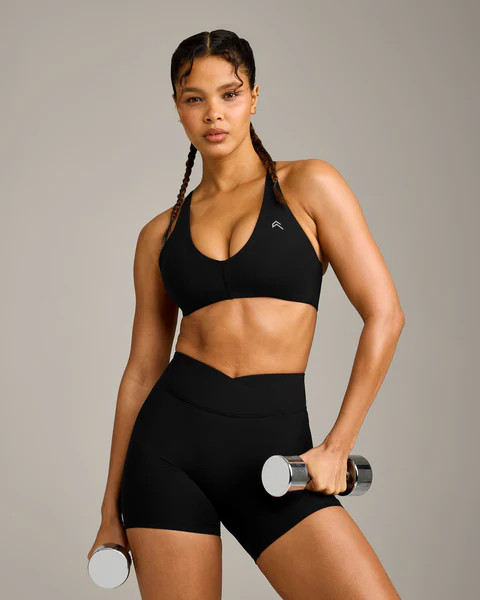 UnifiedMove Micro Bralette with Reflective Logo 
 Black | Oner Active (UK / US)