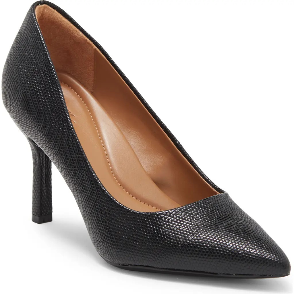 NORDSTROM RACK Paige Faux Leather Pump in Black Lizard at Nordstrom Rack, Size 8.5 | Nordstrom Rack