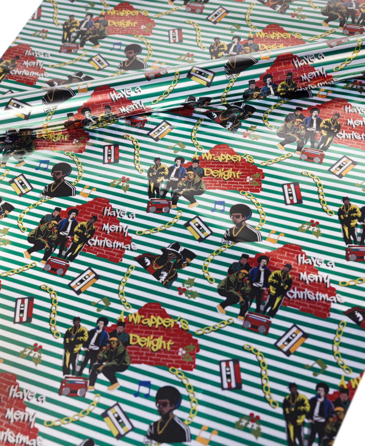Black Paper Party Wrappers Delight Gift Wrap - Green | Macy's