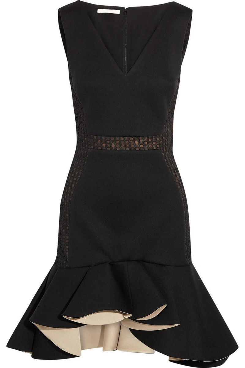 ANTONIO BERARDI RUFFLED MODAL JERSEY MINI DRESS IT 38 UK 6 | eBay UK