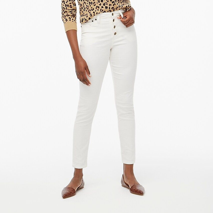 9" high-rise skinny corduroy pant with button fly | J.Crew Factory
