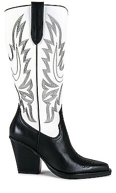 Dolce Vita Blanch Boot in Black & White from Revolve.com | Revolve Clothing (Global)