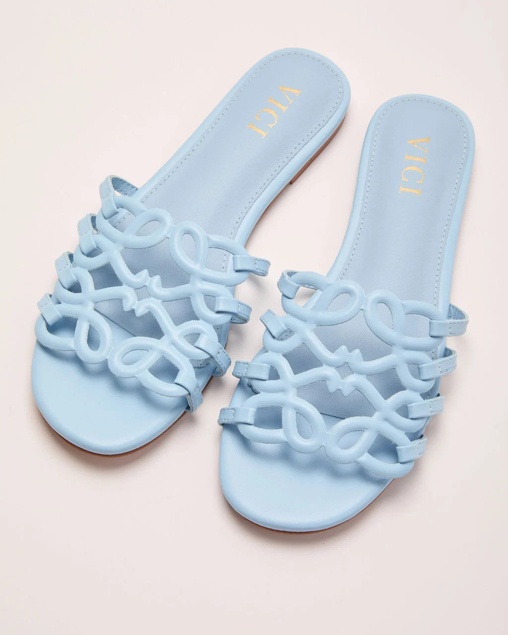 Sandy Toes Vegan Leather Petal Anagram Sandals | VICI