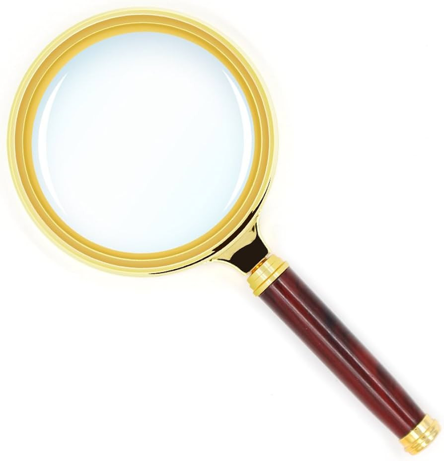 Kadaon 10X Handheld Magnifier Antique Mahogany Handle Magnifier Reading Magnifying Glass for Read... | Amazon (CA)