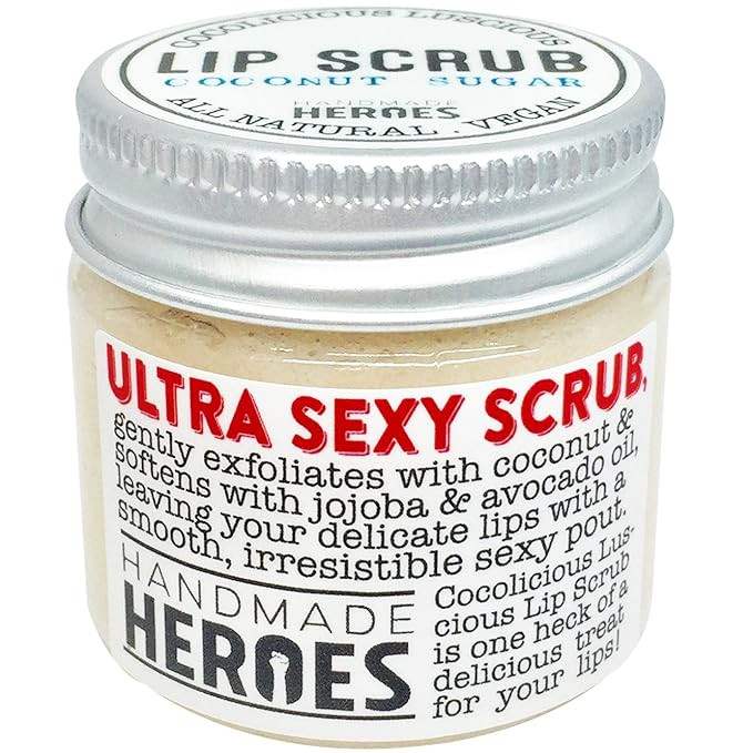 All Natural, Vegan Coconut Lip Scrub - Gentle Exfoliation, Lip Polish & Lip Exfoliator, 1.23oz (C... | Amazon (US)