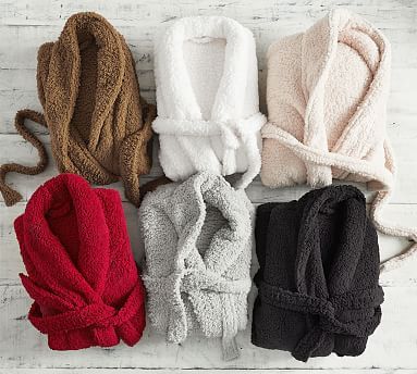 Teddy Bear Faux Fur Robes | Pottery Barn (US)