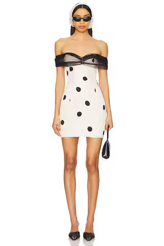 Dorothy Dot Mini Dress in Cream | Revolve Clothing (Global)