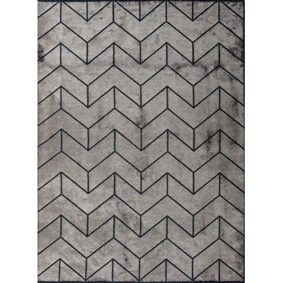 Brown/Beige/Gray Chevron Luxury Area Rug | Wayfair North America