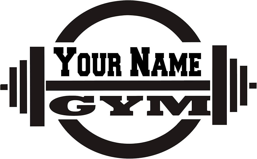 Large Personalized Custom Gym Fitness Bodybuilding Wall Decal Vinyl Sticker Gym Decor Decal | Amazon (US)