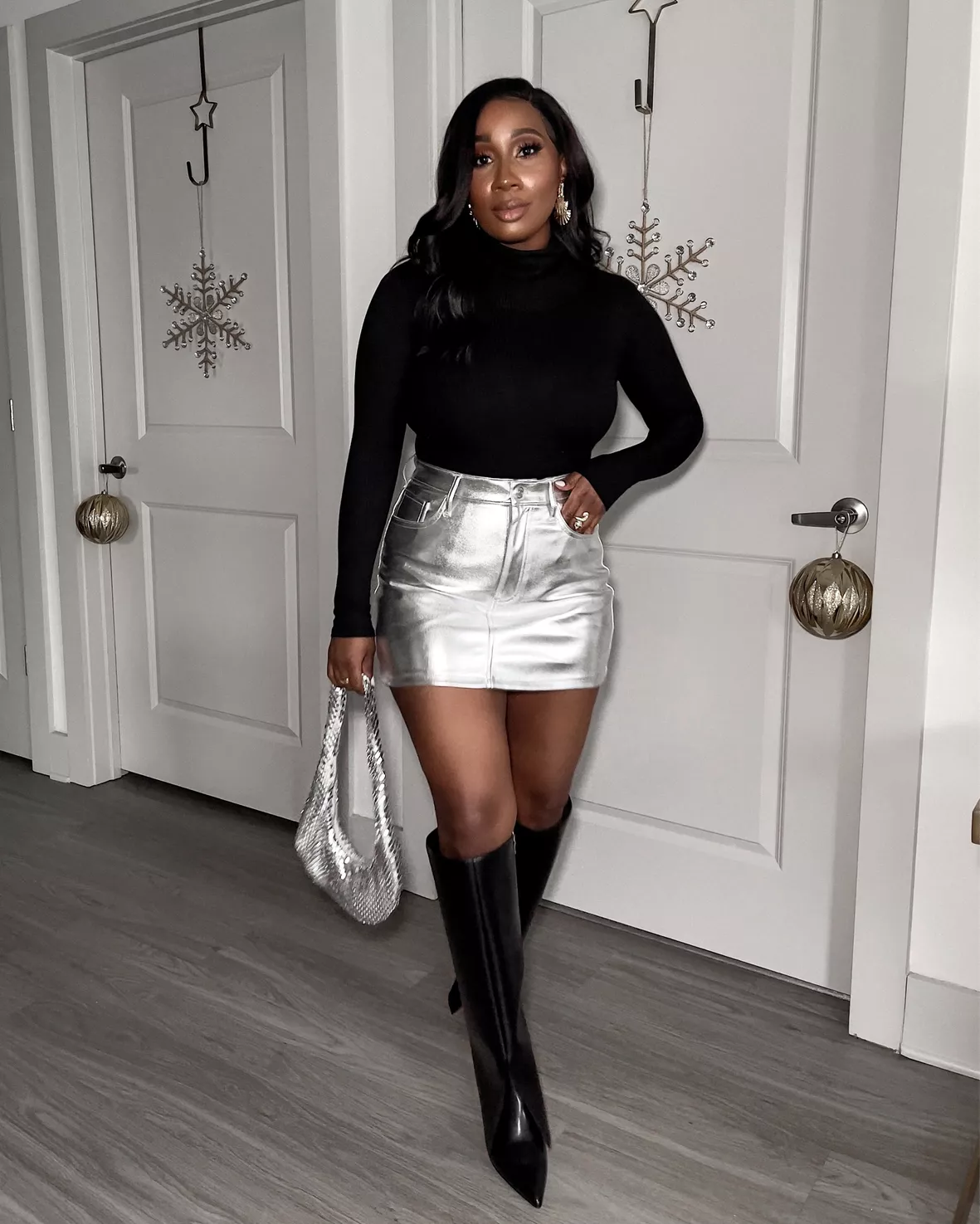 brittney_cherelle on LTK  Leather top outfit, Leather dress