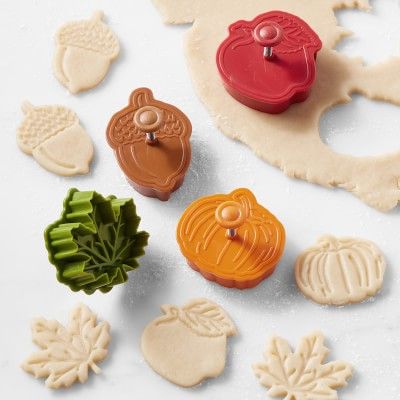 Williams Sonoma Fall Pie Punches & Impression Cookie Cutters, Set of 4 | Williams-Sonoma
