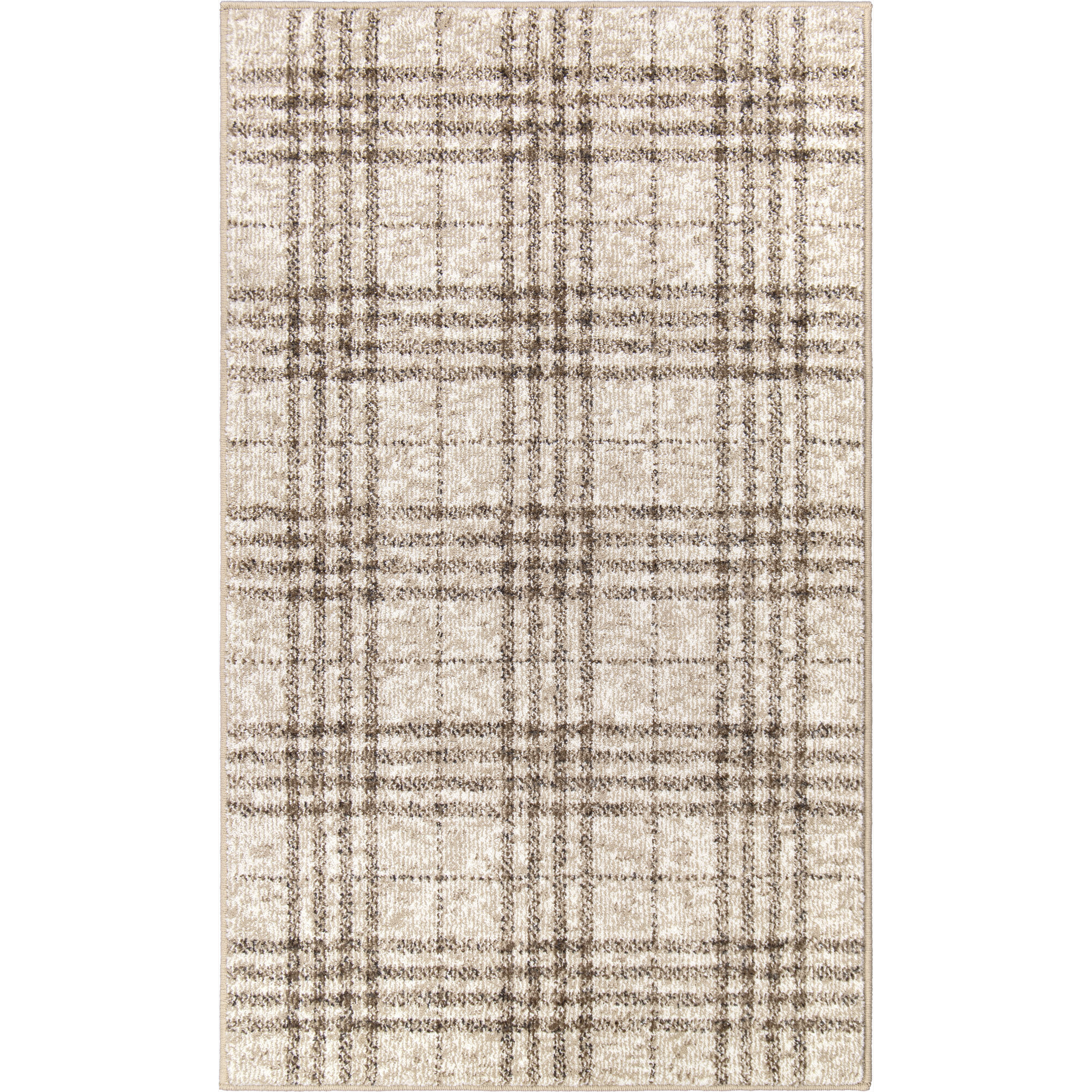 My Texas House Highlands 3' X 5' Beige Plaid Area Rug - Walmart.com | Walmart (US)