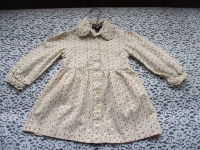 Polo Jean Ralph Lauren 2T FALL Floral Cotton L. Sleeve Shirtdress  | eBay | eBay US