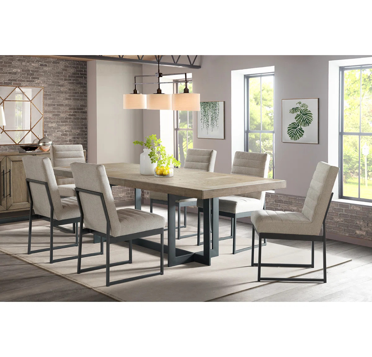 Marilou 6 - Person Trestle Dining Set | Wayfair North America