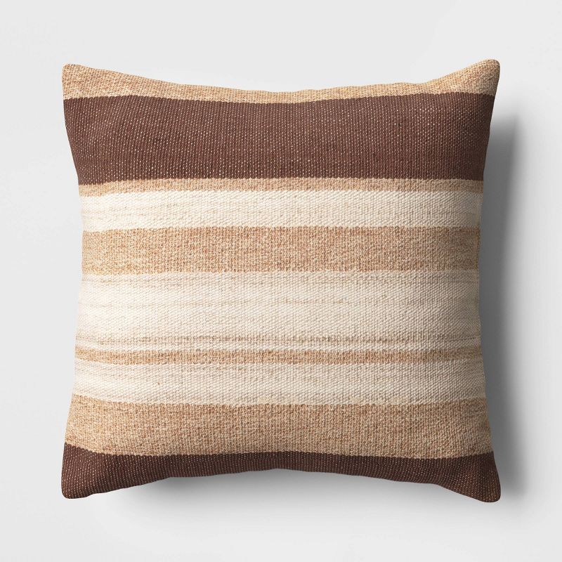 Striped Outdoor Throw Pillow Neutrals - Threshold™ | Target